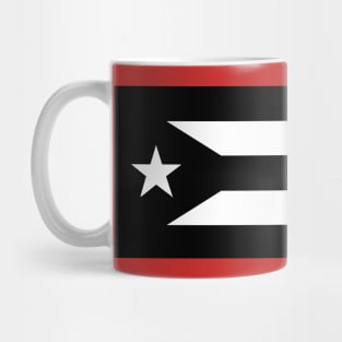Black Puerto Rican Flag Mug